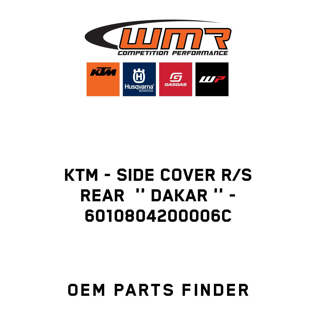 SIDE COVER R/S REAR  '' DAKAR ''