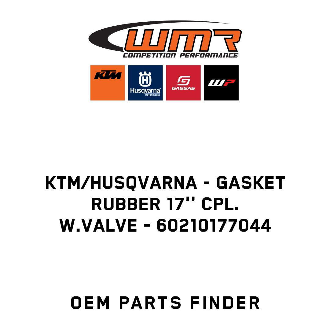GASKET RUBBER 17'' CPL. W.VALVE