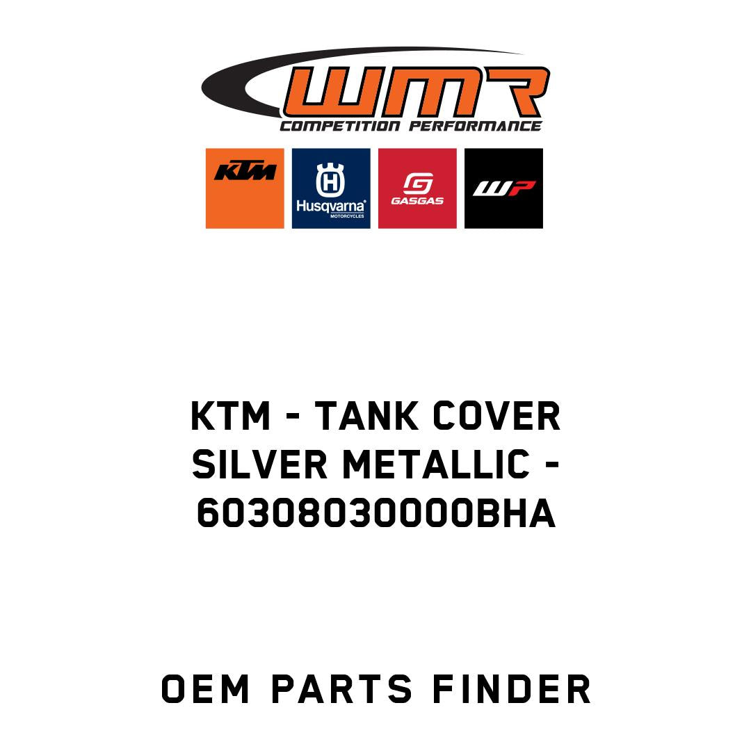 Tank cover silver metallic