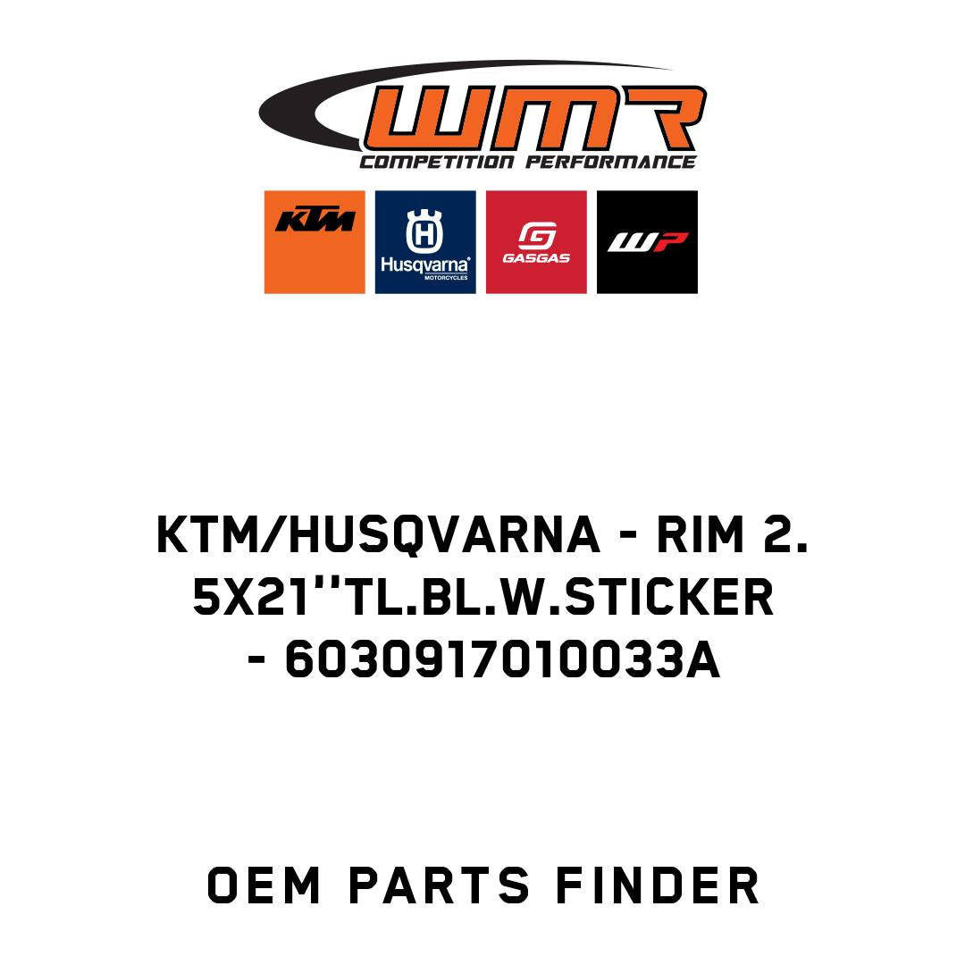 Rim 2.5x21''TL.bl.w.sticker