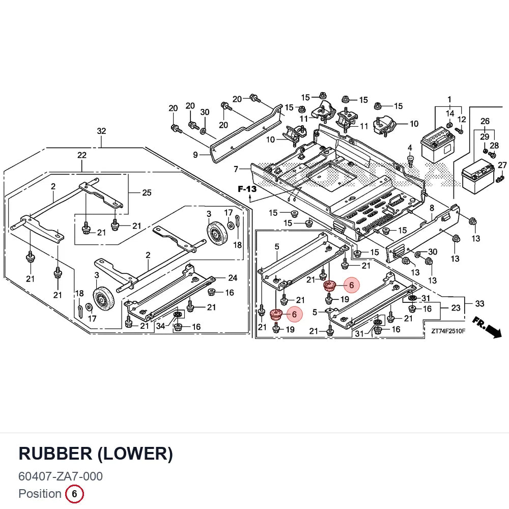 RUBBER (LOWER)