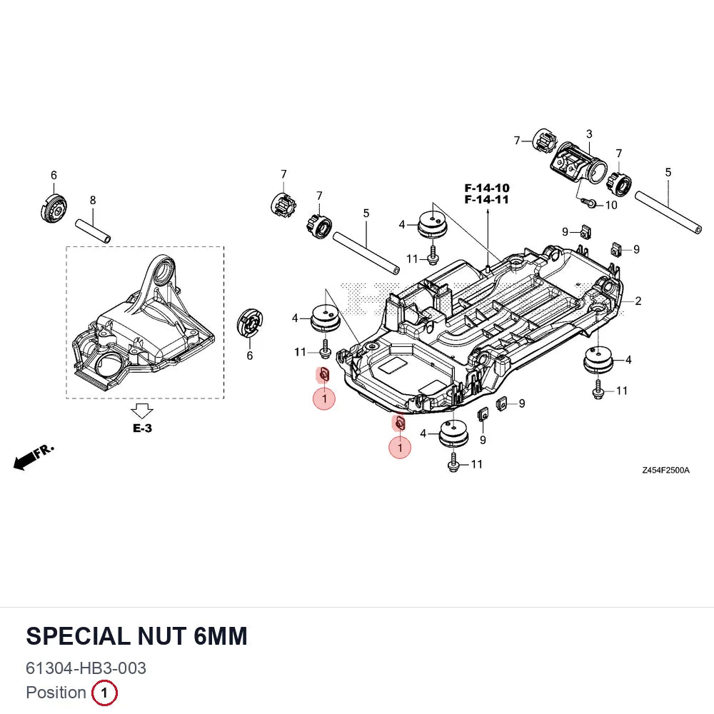 Special nut 6mm