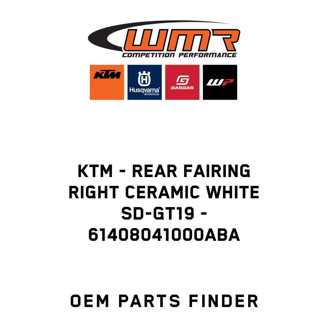 Rear fairing right ceramic white SD-GT19