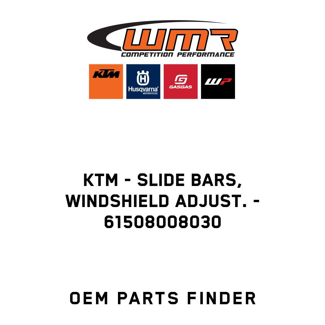 Slide bars, windshield adjust.