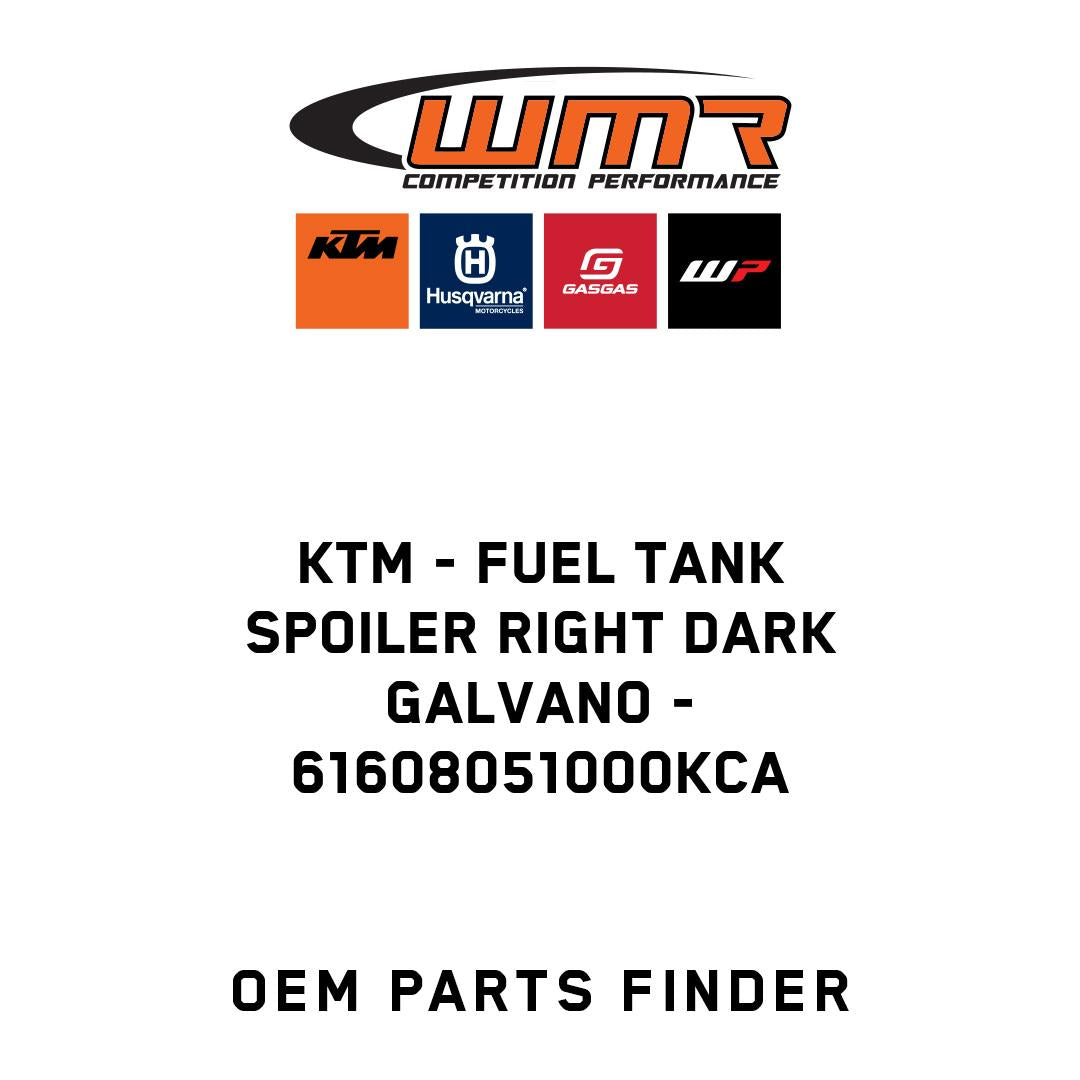 Fuel tank spoiler right dark galvano