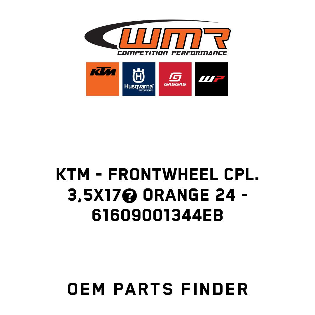 Frontwheel cpl. 3,5x17 orange 24