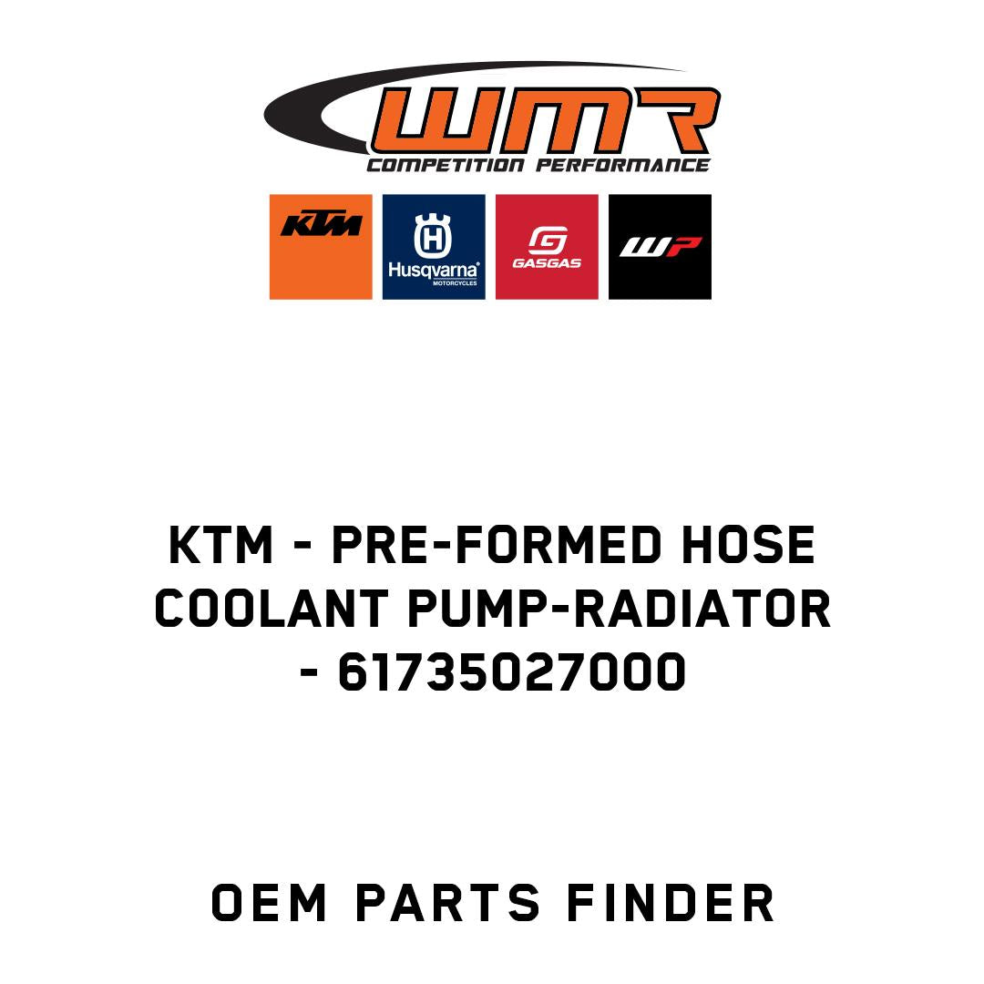 Pre-formed hose coolant pump-radiator