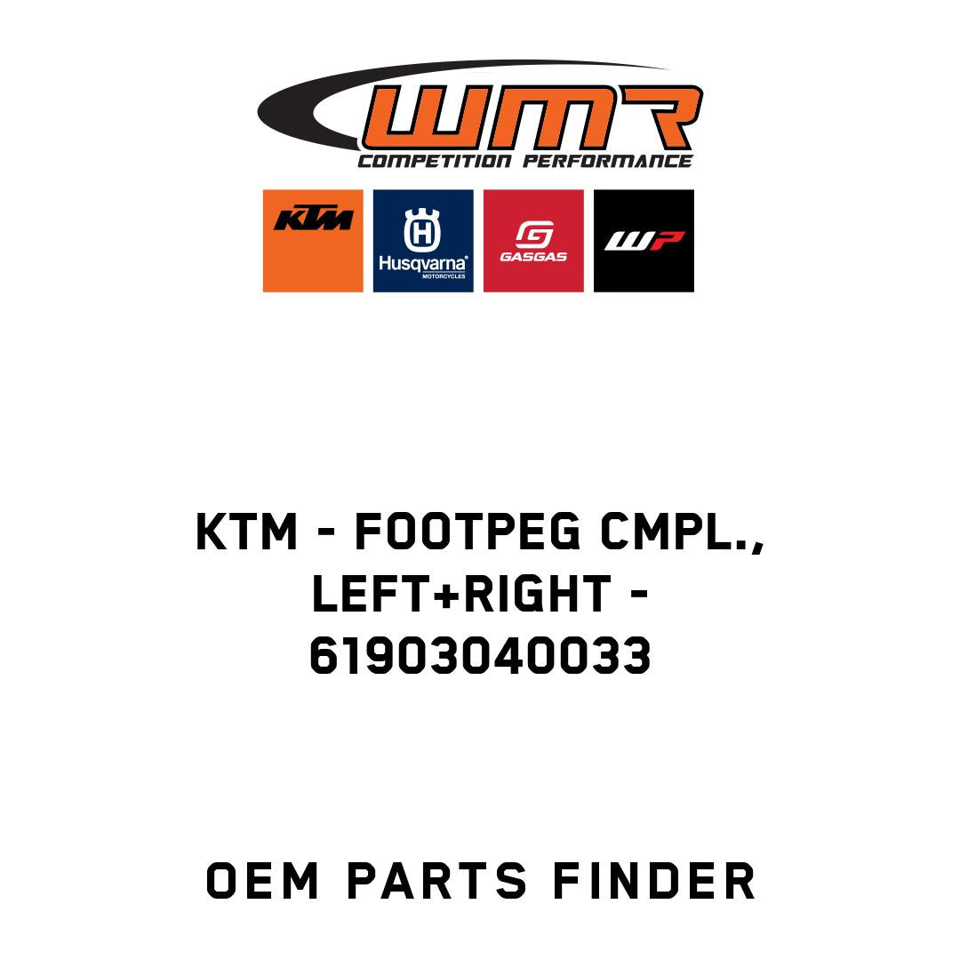 Footpeg cmpl., left+right