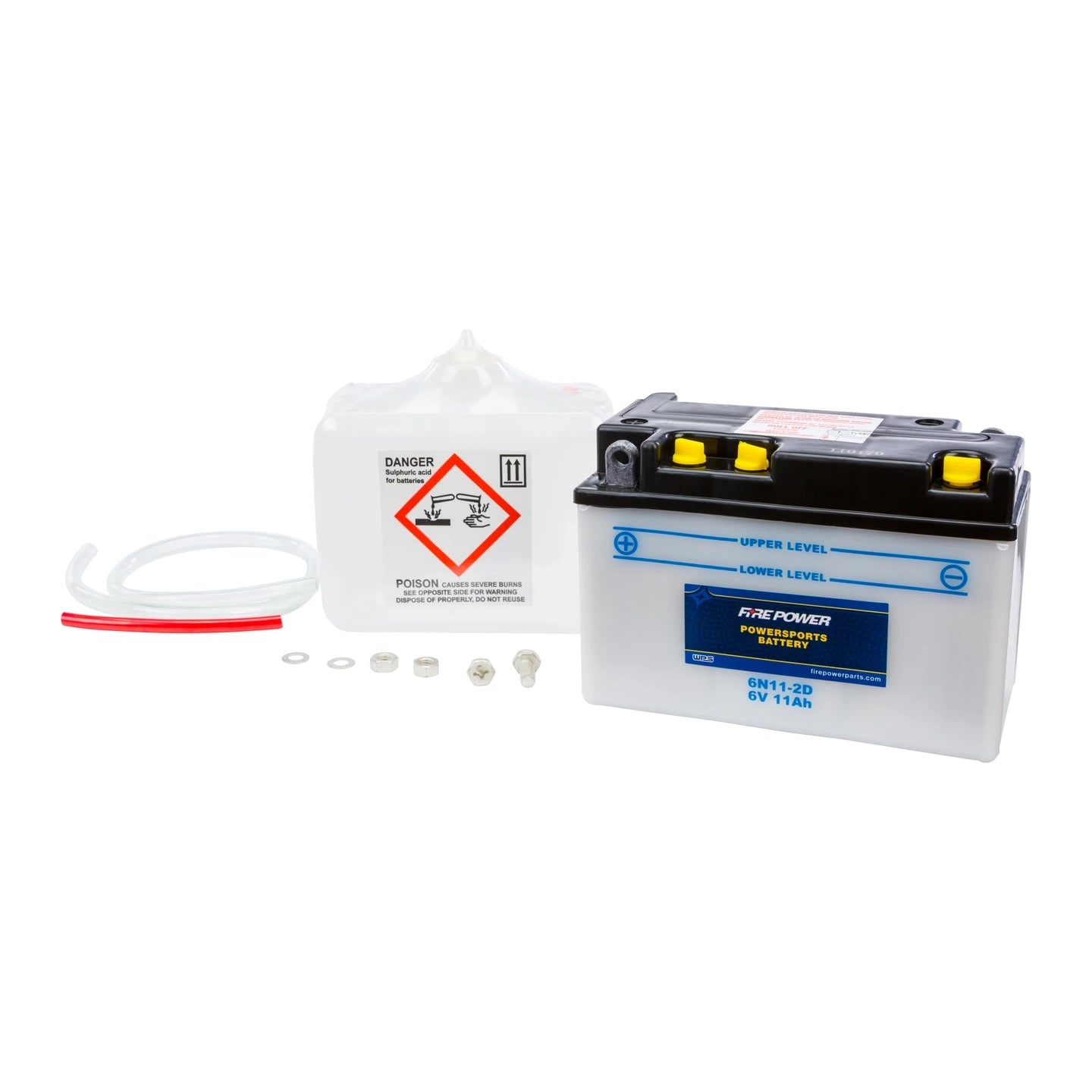 Fire Power 6V Standard Battery with Acid Pack 6N11-2D