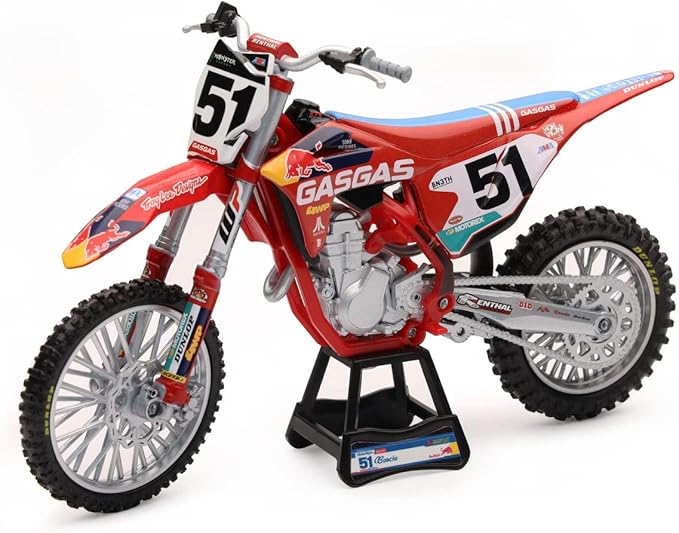 GASGAS 1:12 Scale DIE CAST NewRay Troy Lee Designs Red Bull MC450F Factory Racing Team Bike 2020 Rider: Justin Barcia (No. 51) 58303