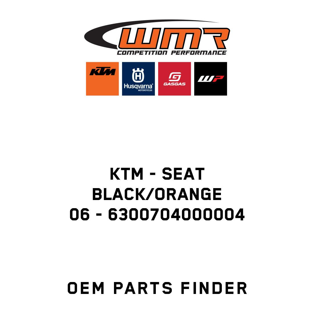SEAT BLACK/ORANGE           06