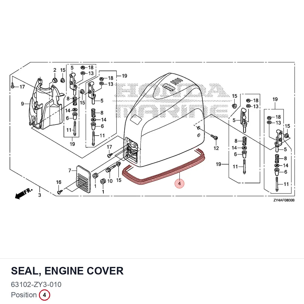 SEAL, ENGINE COVER
