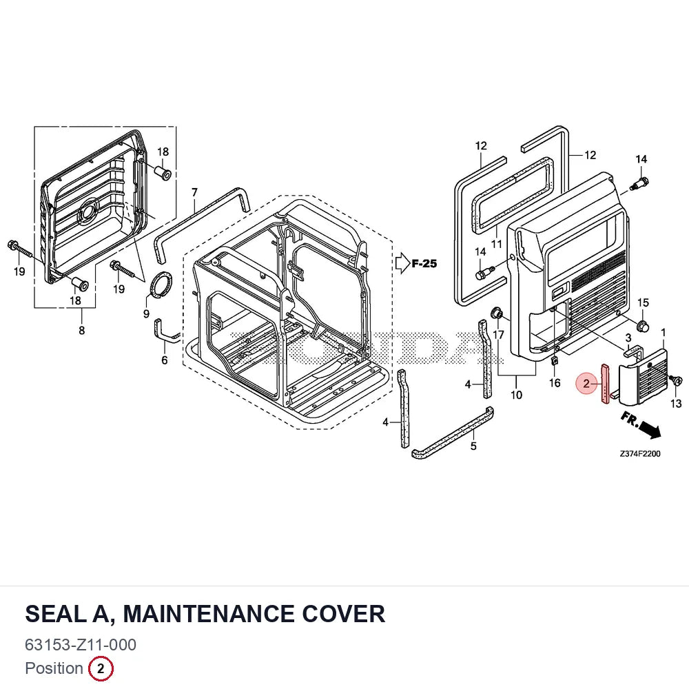 SEAL A, MAINTENANCE COVER