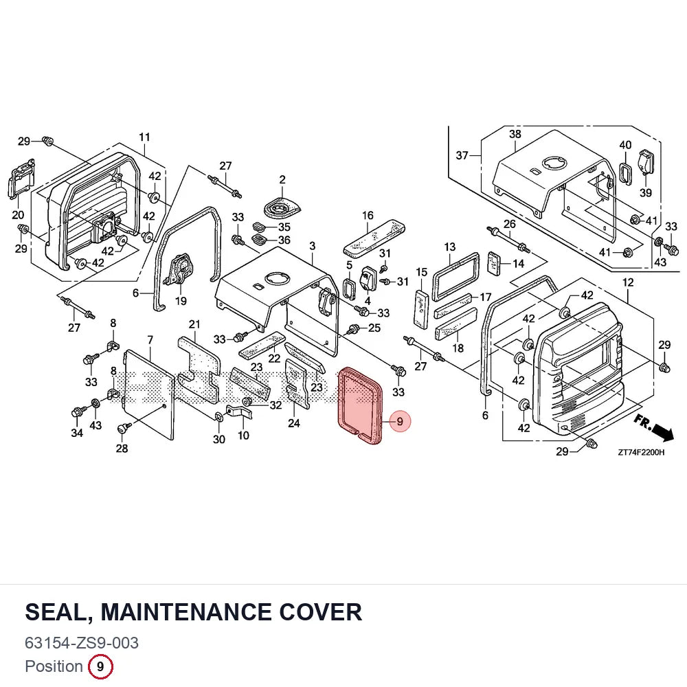 SEAL, MAINTENANCE COVER