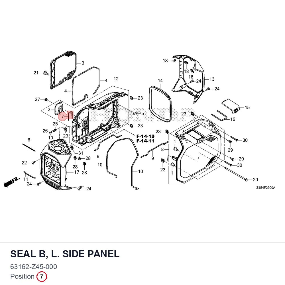 SEAL B, L. SIDE PANEL