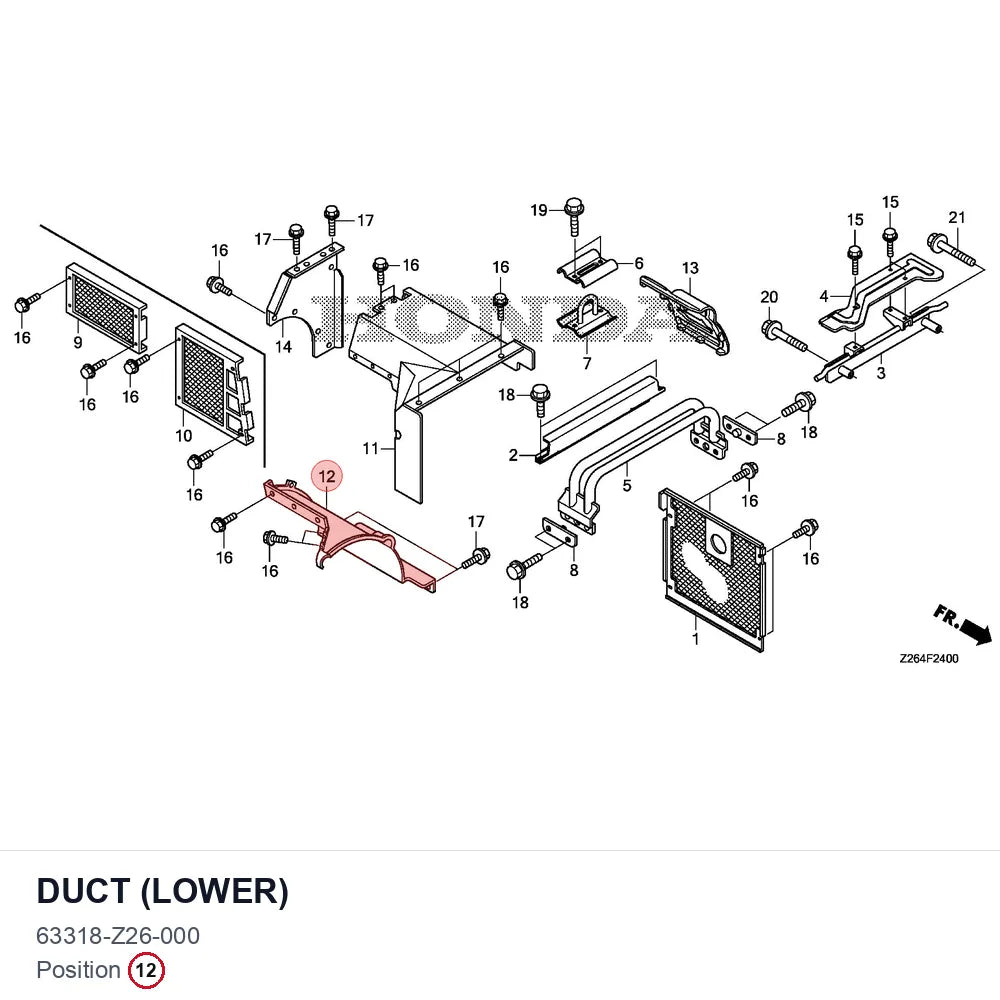 DUCT (LOWER)