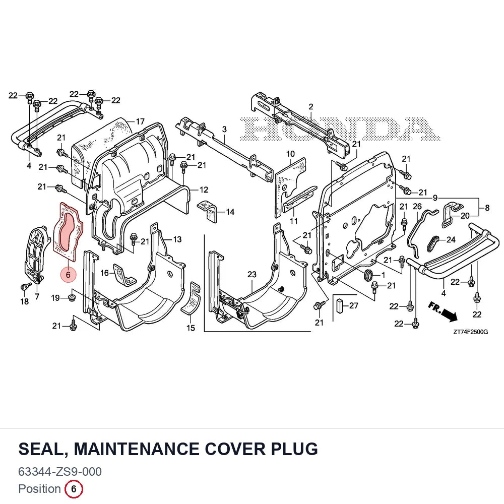 SEAL, MAINTENANCE COVER PLUG