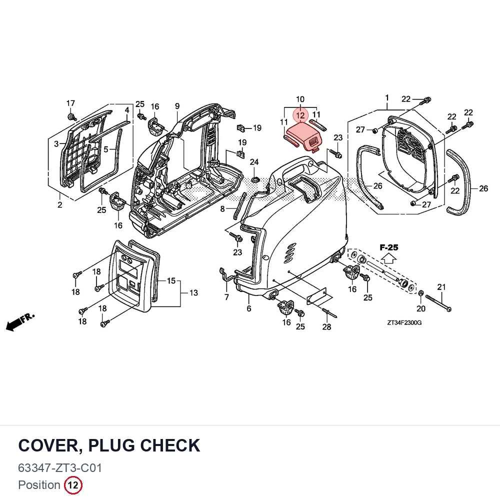 COVER, PLUG CHECK
