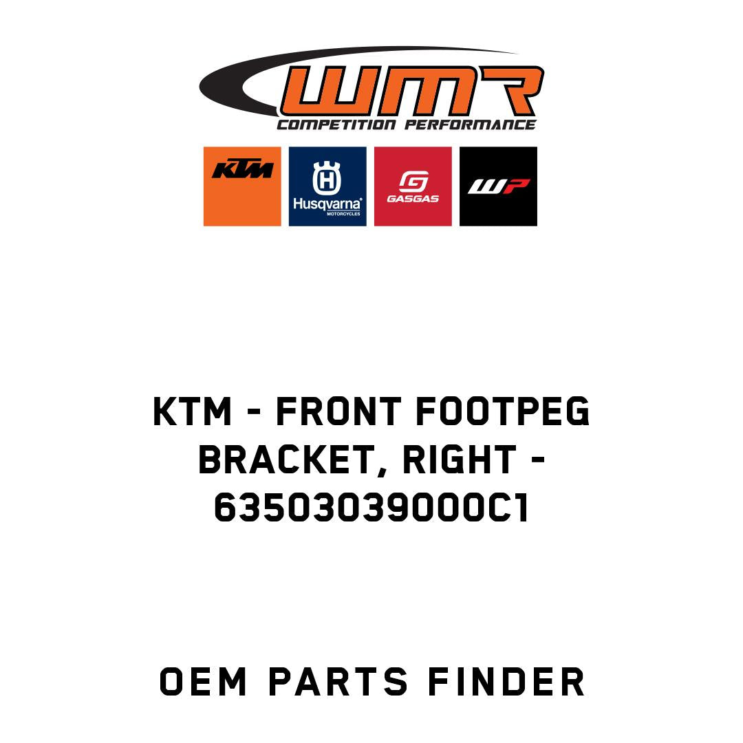 Front footpeg bracket, right