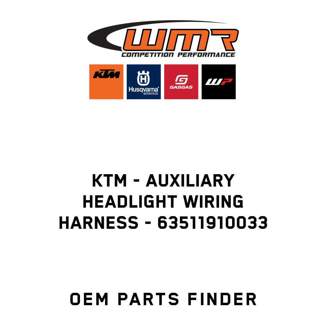 Auxiliary headlight wiring harness