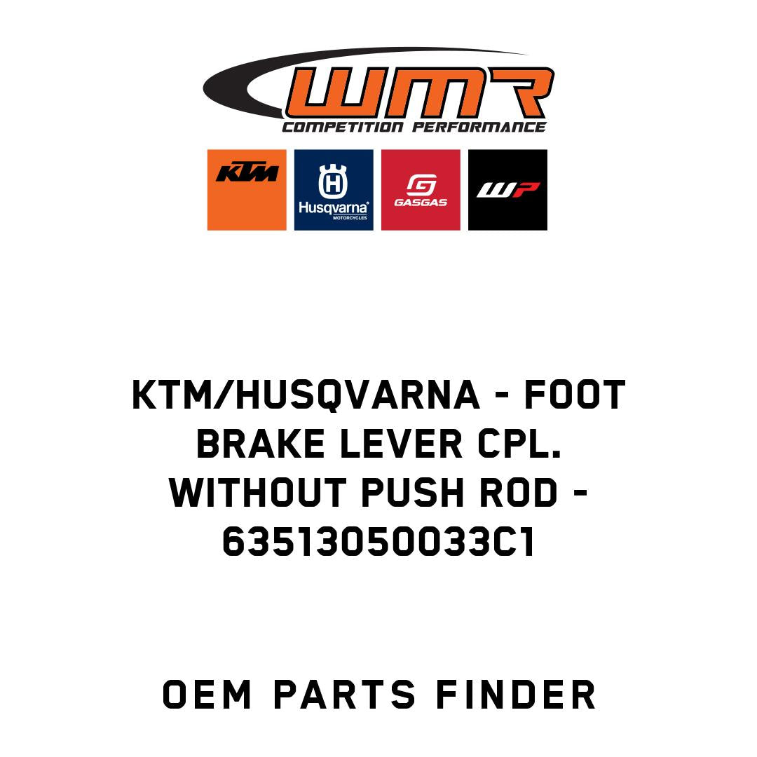 Foot brake lever cpl. without push rod