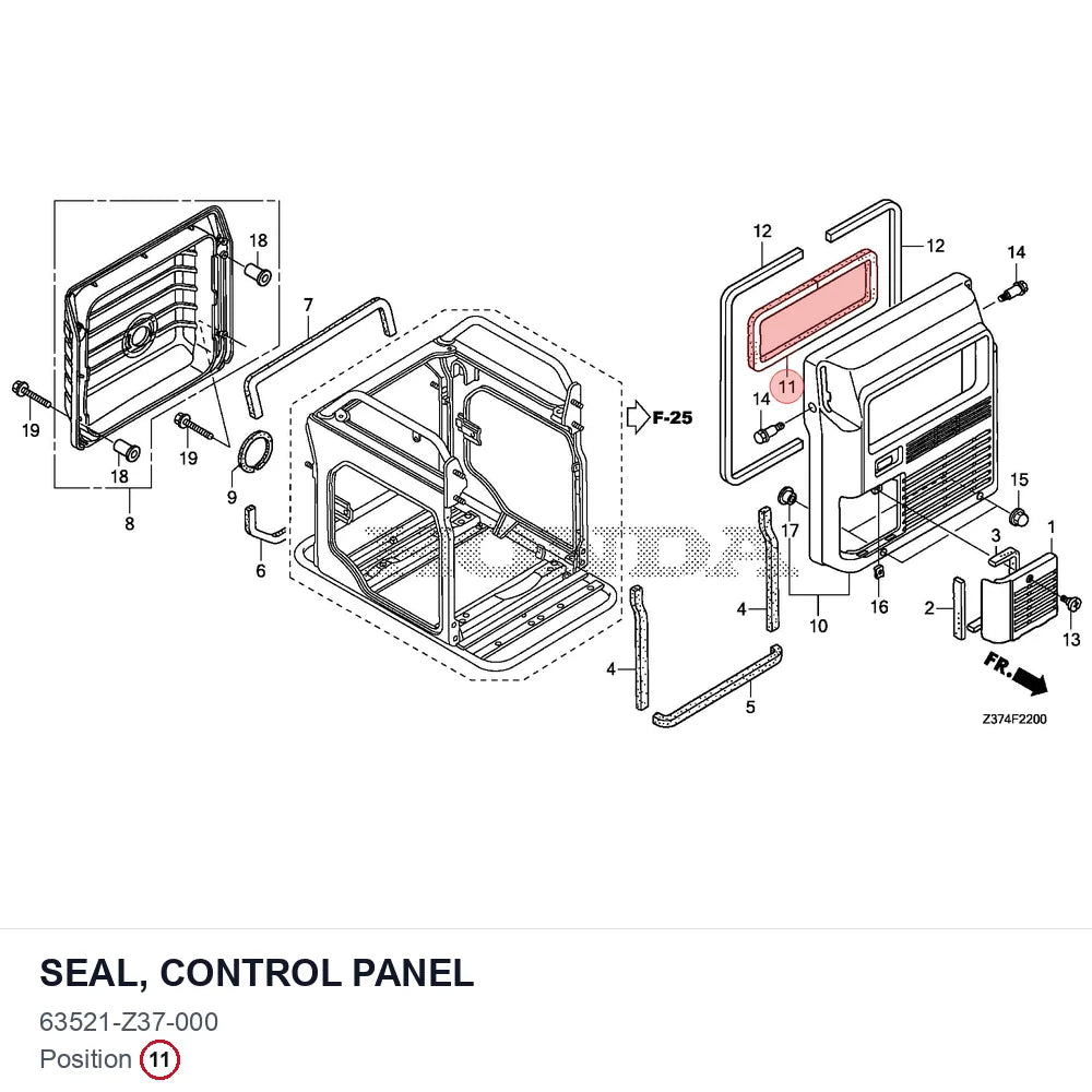 SEAL, CONTROL PANEL