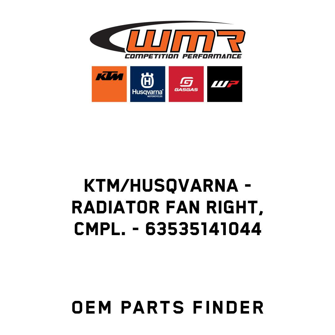 Radiator fan right, cmpl.