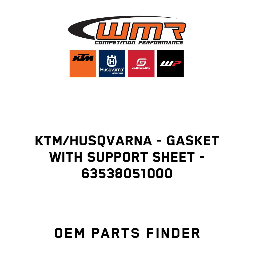 gasket with support sheet