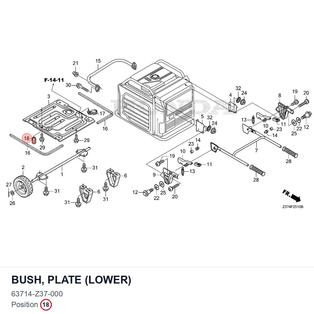 BUSH, PLATE (LOWER)