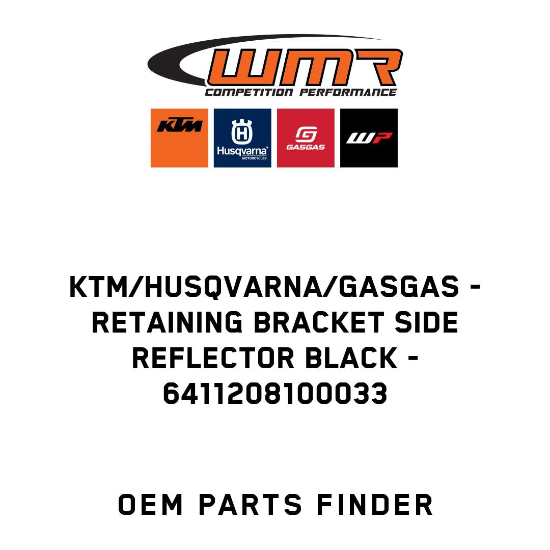 Retaining bracket side reflector black