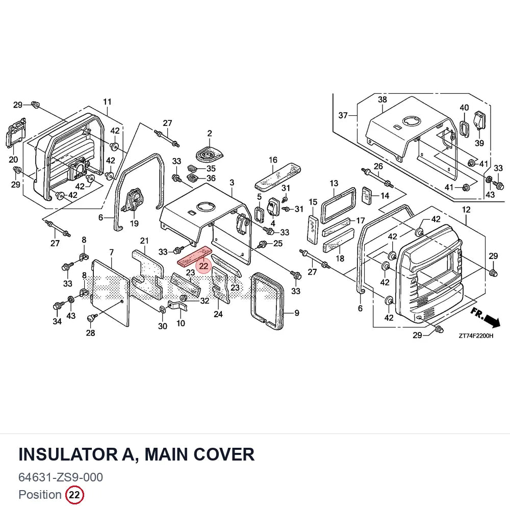 INSULATOR A, MAIN COVER