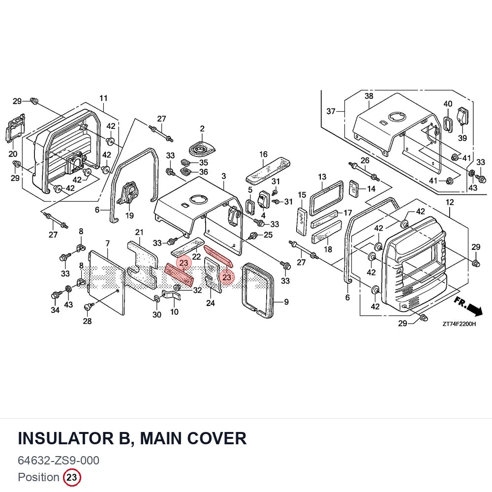 INSULATOR B, MAIN COVER