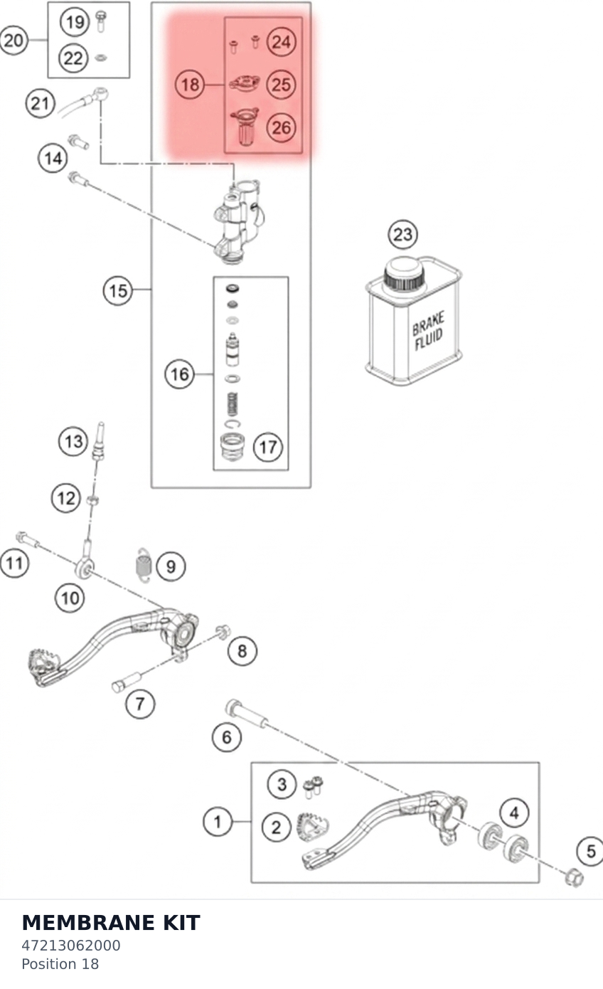 Diagram preview: MEMBRANE KIT (47213062000)
