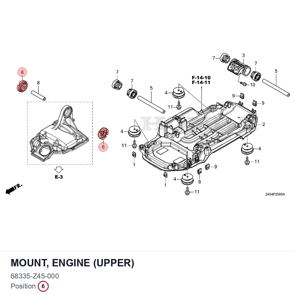 MOUNT, ENGINE (UPPER)