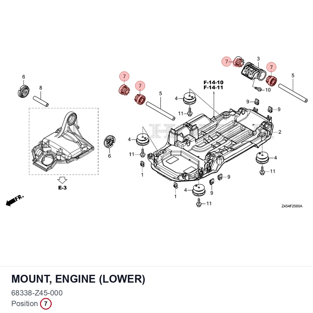 MOUNT, ENGINE (LOWER)