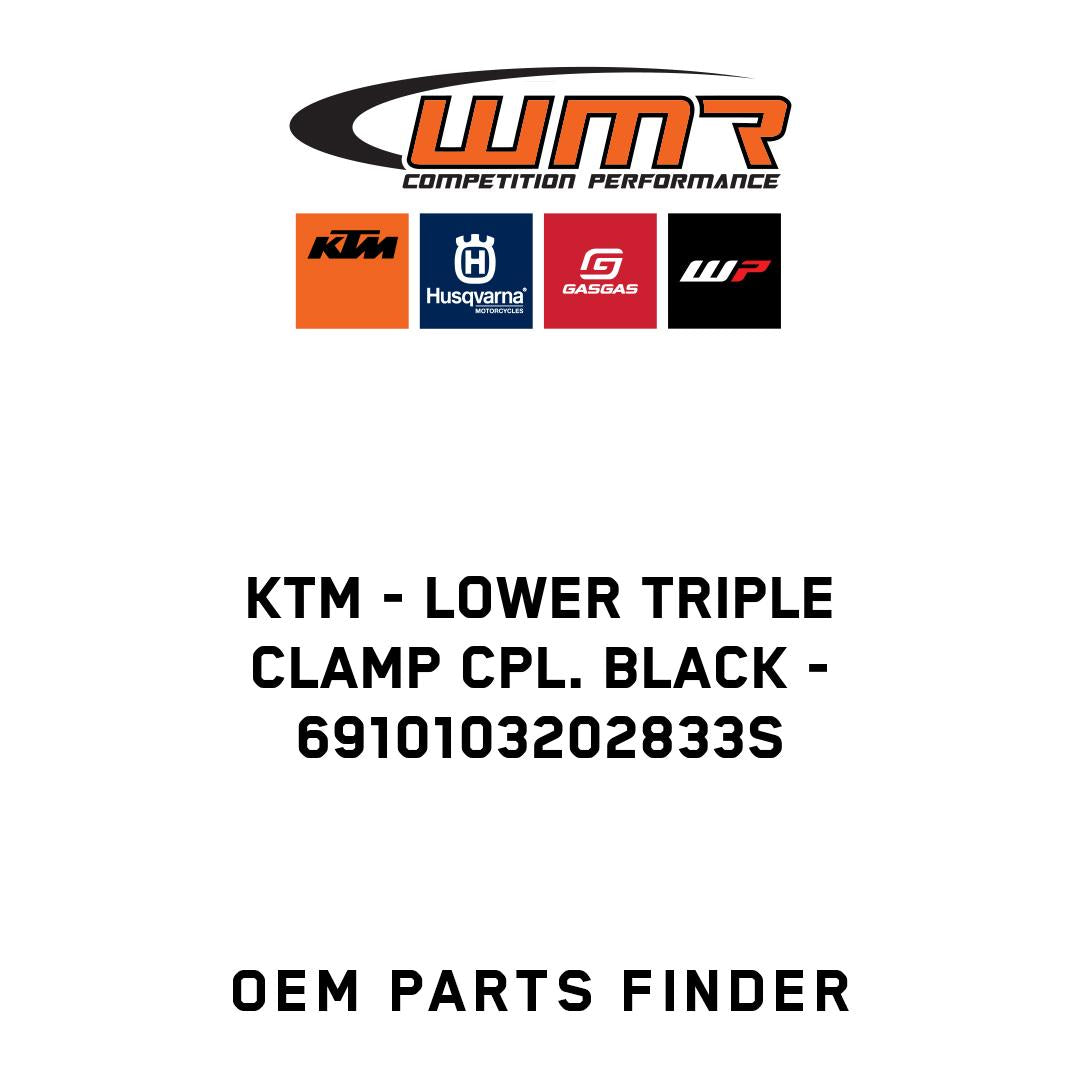 LOWER TRIPLE CLAMP CPL. BLACK