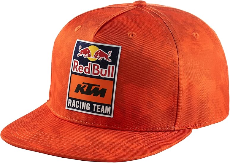 KTM Men's Standard Flat Cap, Orange, One Size