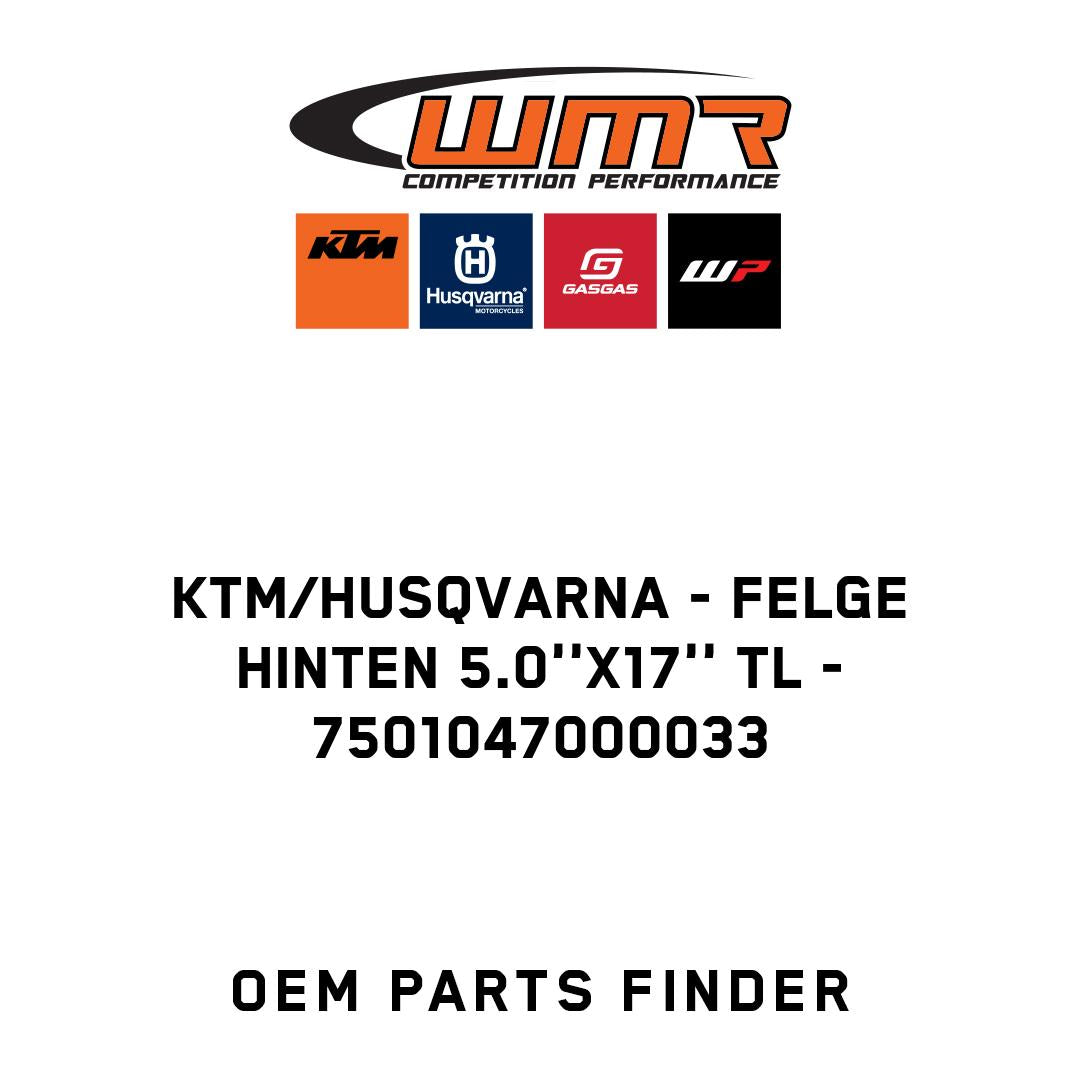 FELGE HINTEN 5.0''X17'' TL
