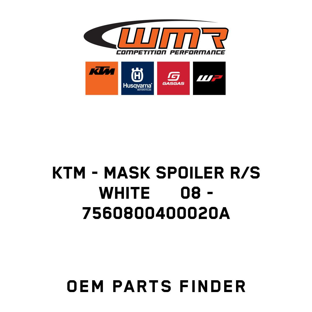 MASK SPOILER R/S WHITE      08