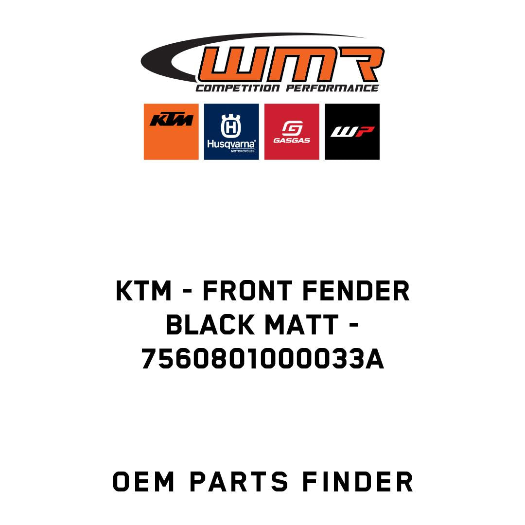 FRONT FENDER BLACK MATT