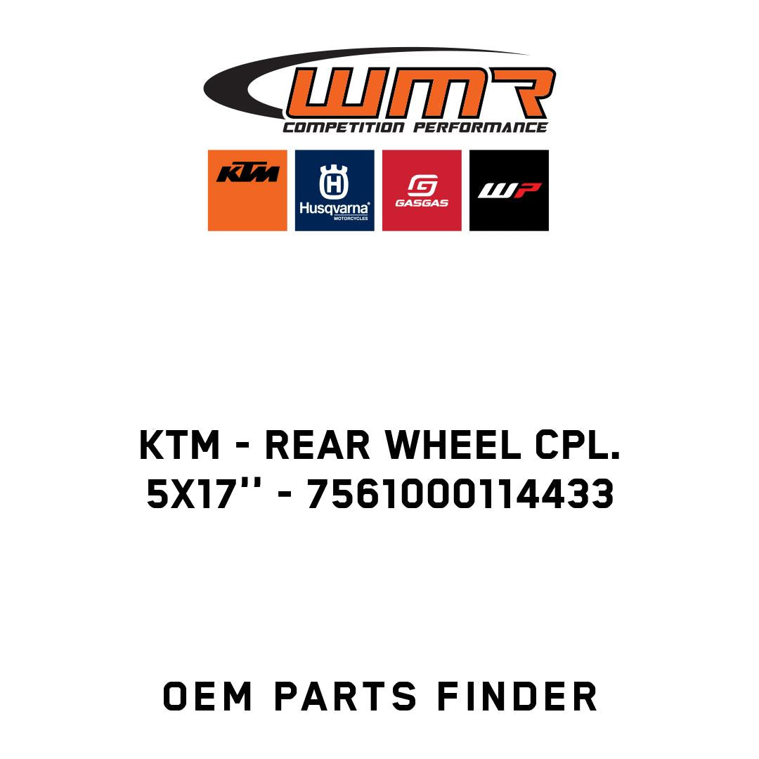 REAR WHEEL CPL. 5X17''