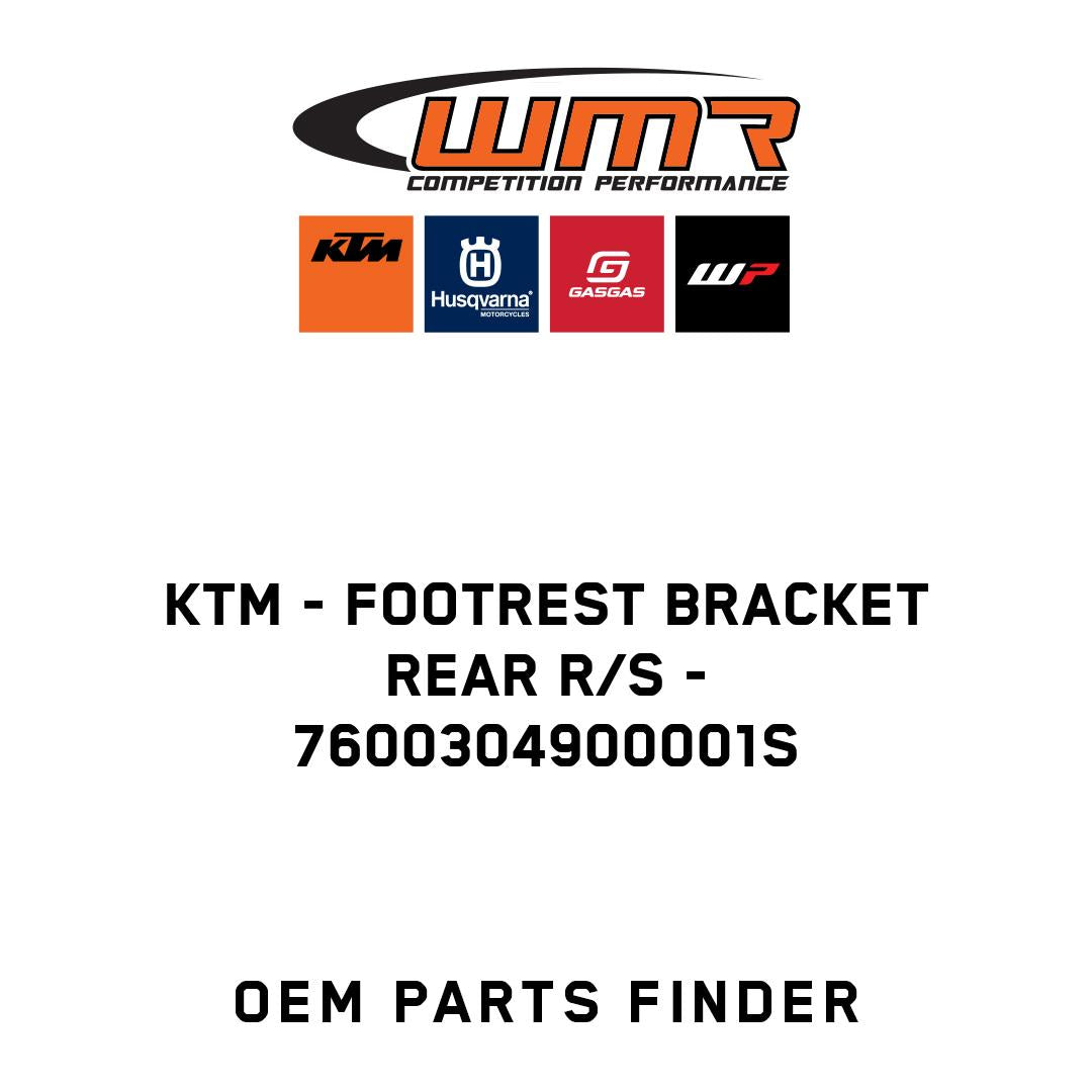 FOOTREST BRACKET REAR R/S