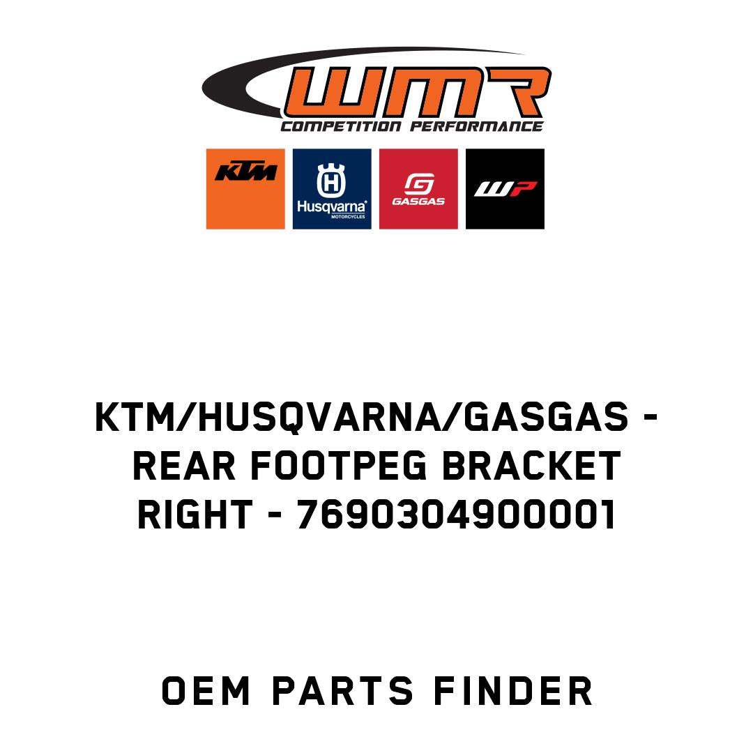 Rear footpeg bracket right
