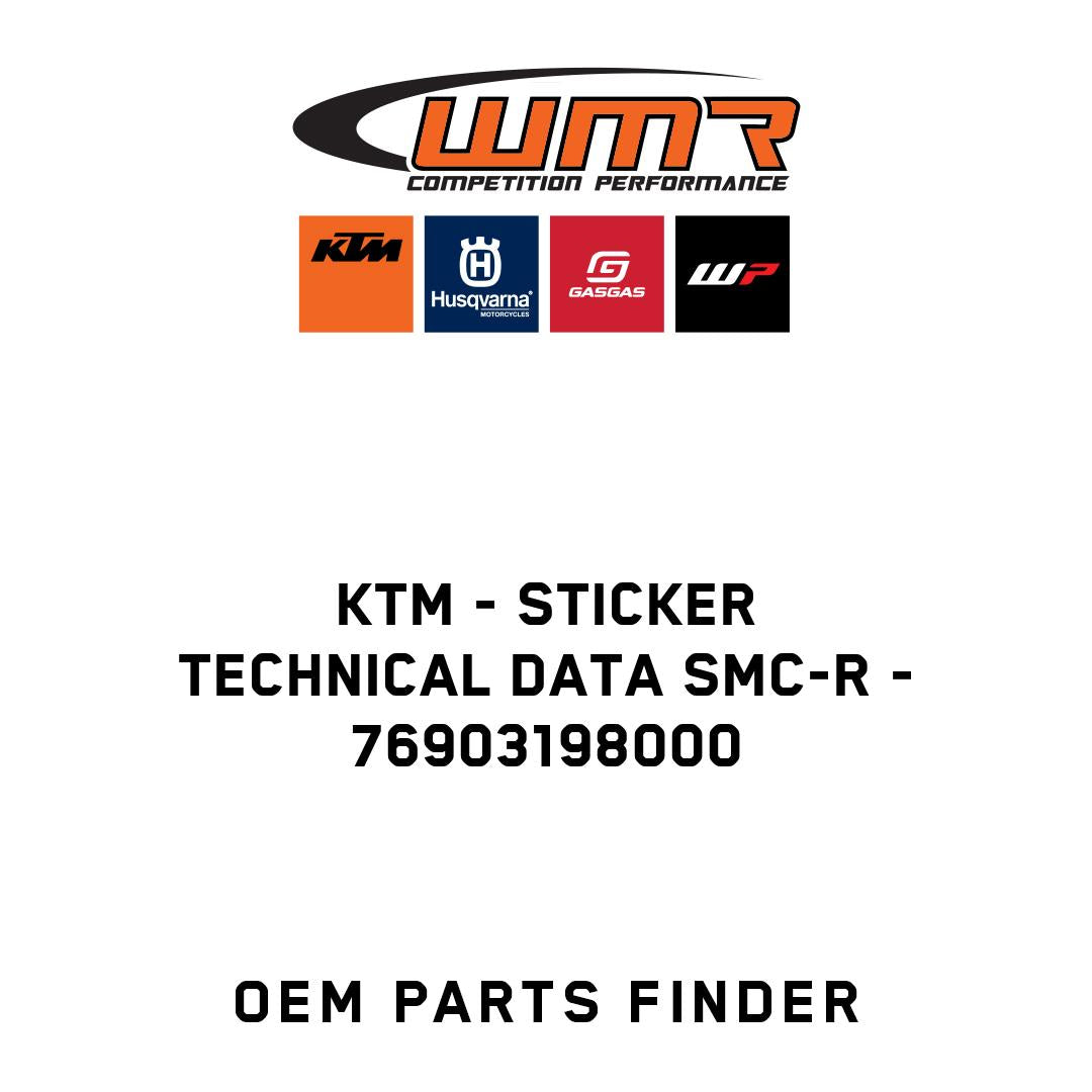 Sticker technical data SMC-R
