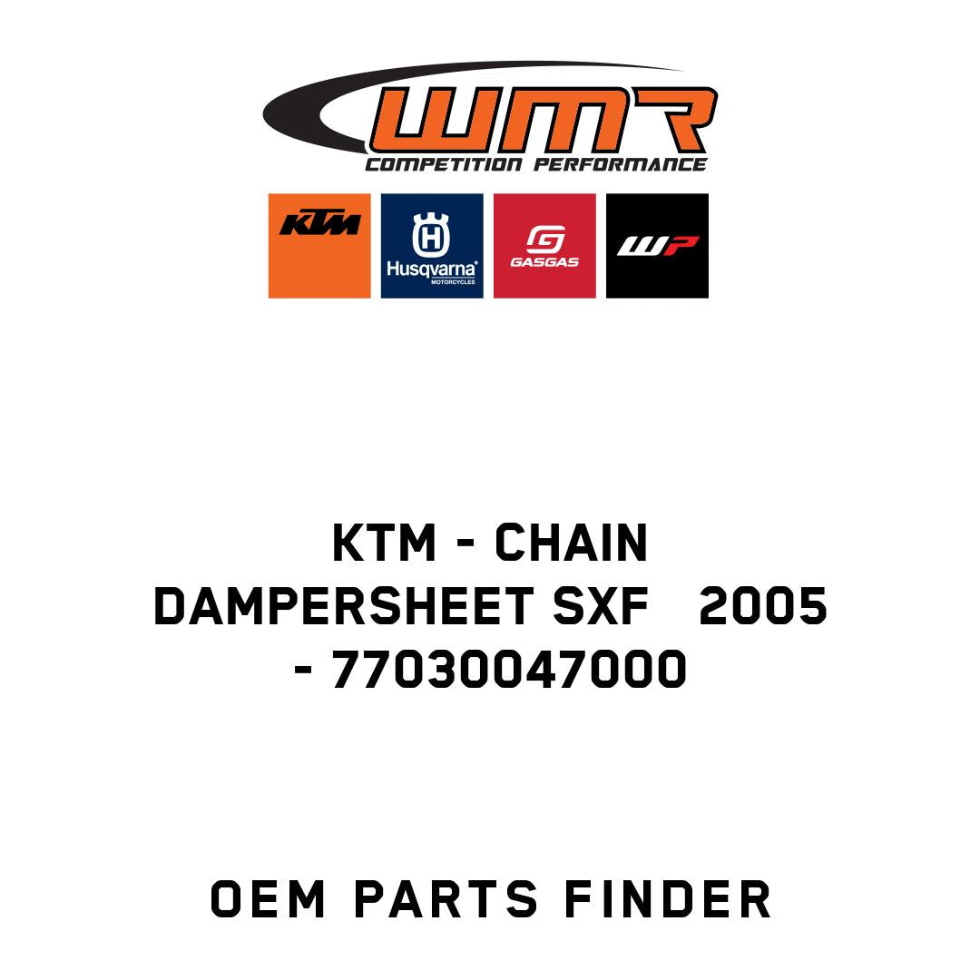 CHAIN DAMPERSHEET SXF   2005