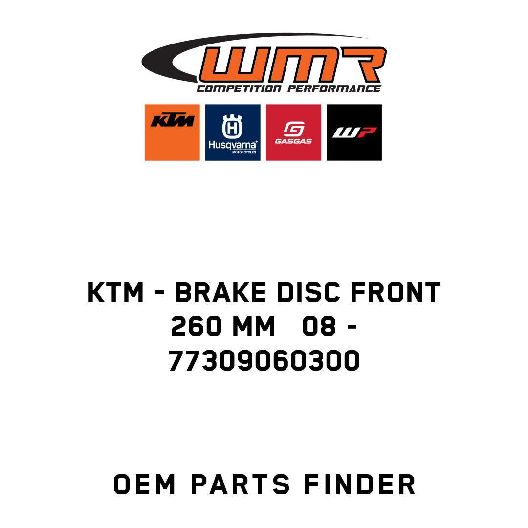 BRAKE DISC FRONT 260 MM   08