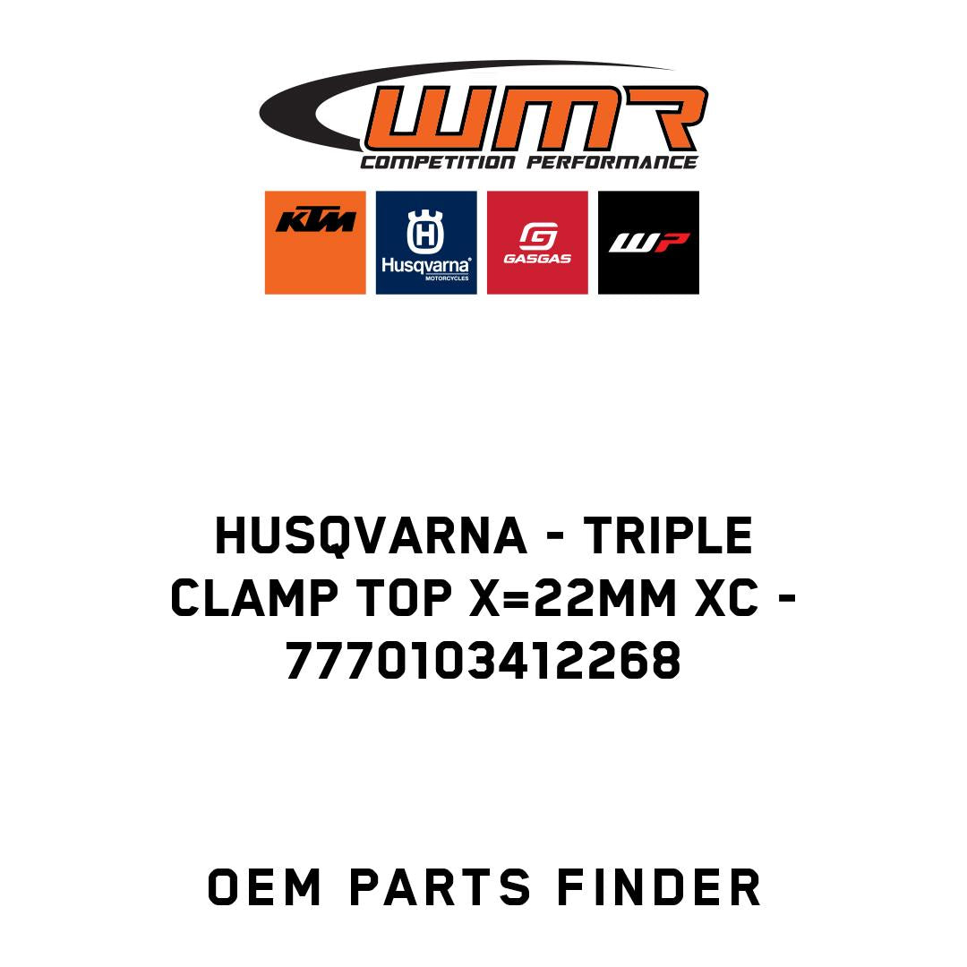 Triple clamp top X=22mm XC