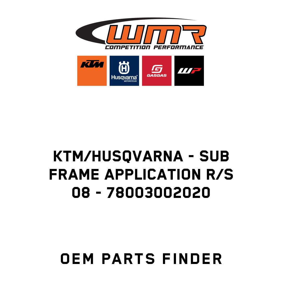 SUB FRAME APPLICATION R/S 08