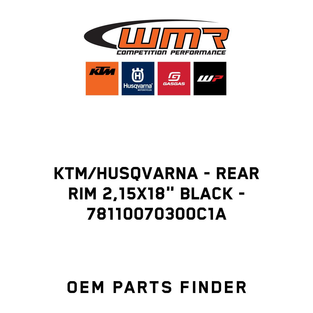 Rear rim 2,15X18" black