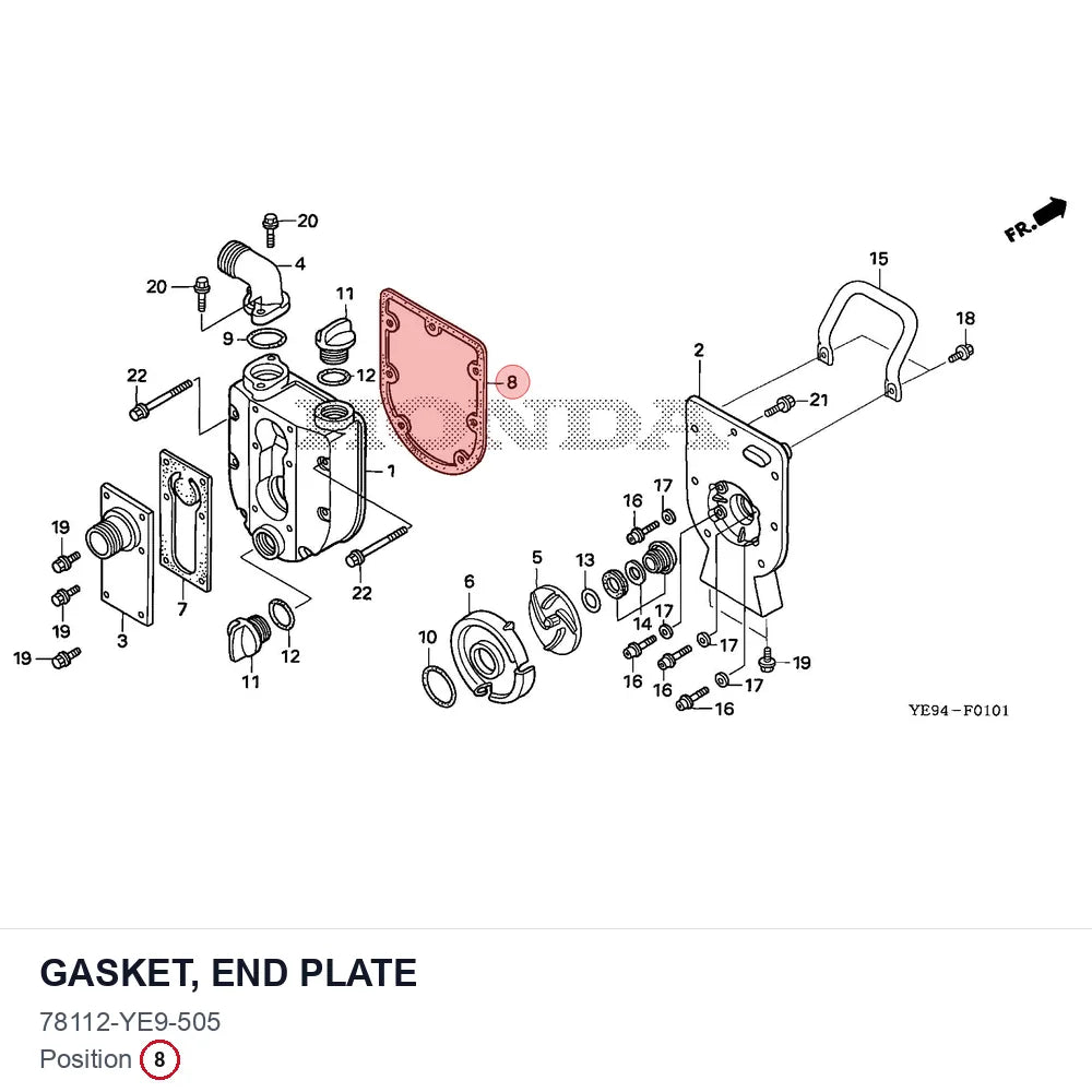 GASKET, END PLATE